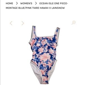 New LainSnow one piece floral swim! Medium